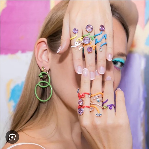 💜 Royal Purple Baby Vine Enamel Ring ✨ - Picture 11 of 14